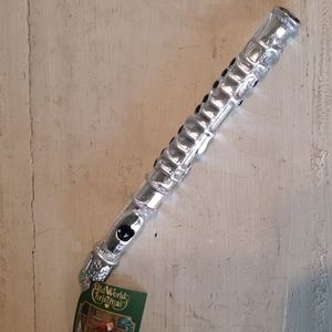 Flute Old World Christmas Glass Ornament Flutist Instrument Woodwind Music NWT